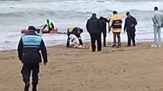 Bartın'da alabora olan lastik bottaki 2 kişi kurtarıldı