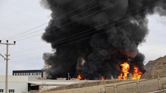Kırıkkale'de kimya fabrikasında yangın