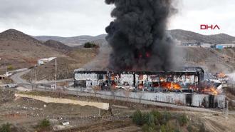 Kırıkkale'de kimya fabrikasında yangın