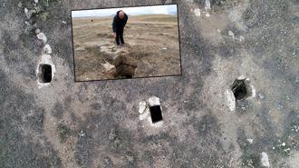 Urartuların oda mezarlarında defineci talanı