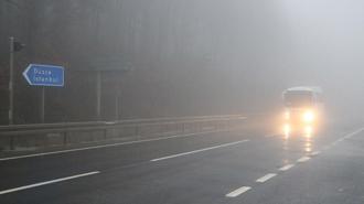 Bolu Dağı'nda yağmur ve sis etkili oldu