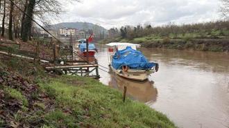 Bartın Irmağı’nın su seviyesi, yağışlar sonrası 2 metre yükseldi