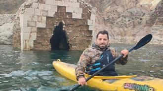 Su altındaki tarihi kaleye kanoyla yolculuk