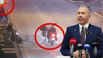 Bakan Yerlikaya: Edirne'de kırmızı ışık ihlali yaparak yayaya çarpan motosiklet sürücüsü yakalandı