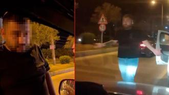 Trafikte tartıştığı kişilere yumruk atıp, tabancayla ateş açan kişinin görüntüleri ortaya çıktı