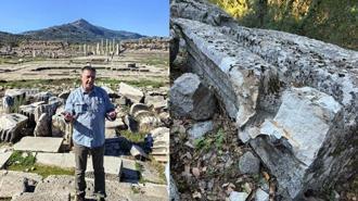 Büyük İskender'in fethedemediği antik kentte, 2 bin yıllık aslan başlı çörten kırıldı