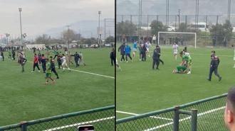Aydın’da amatör lig maçından sonra futbolcular kavga etti