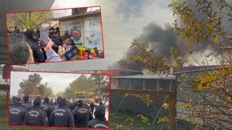 Adana'da adadaki kaçak işletmelerin yıkımı için işlem başlatıldı, bazı kişiler direnip iş yerini yaktı