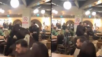 Beşiktaş’ta dönercide tekmeli yumruklu kavga kamerada