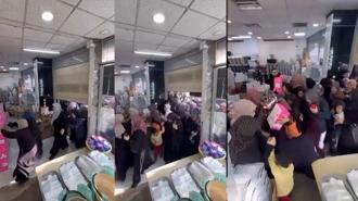 Çeyiz mağazası açılışında izdiham