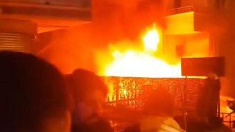 Ümraniye'de iş yerinde yangın