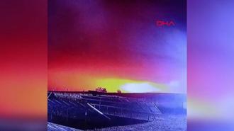 Libya Genelkurmay Başkanı'nın uçağının düşme anı güvenlik kamerasında