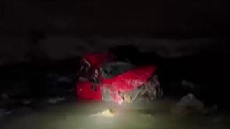 Hakkari'de hafif ticari araç, Zap Suyu'na uçtu; kayıplar için arama çalışması başlatıldı