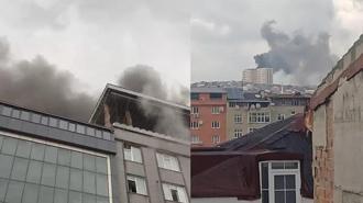 Sultangazi'de tekstil atölyesinde yangın