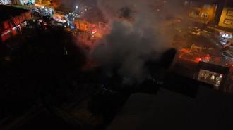 Ümraniye’de PVC üretimi yapan işletmede çıkan yangın söndürüldü