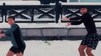 Arda Güler, memleketi Bolu’da arkadaşıyla top oynadı