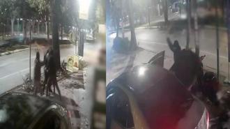 Takip edip, sopayla dövdüler; kar maskeli 4 şüpheli yakalandı