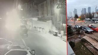 Kamyonla 3 araca çarpıp kaçtı; o anlar kamerada