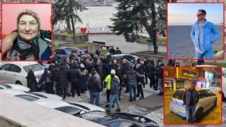 Babaanne ile 2 torunu öldürülmüştü; duruşma çıkışında arbede