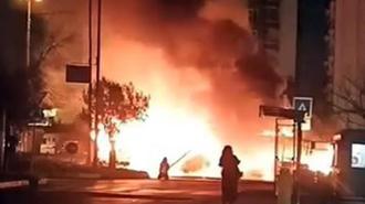 Avcılar’da İETT otobüsü alev alev yandı