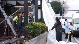 Kuruçeşme'deki gece kulübünün kaçak yapıları yıkılıyor