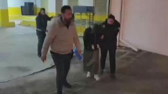 Atlas Çağlayan'ın ailesini tehdit eden 3 şüphelinin adliyeye sevk görüntüsü ortaya çıktı