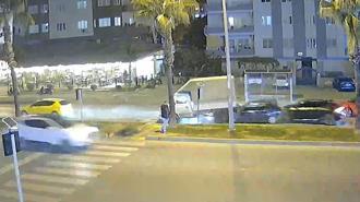 Mersin’de zincirleme kaza kamerada