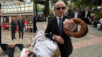 Protokoldeki kravatlı simitçi