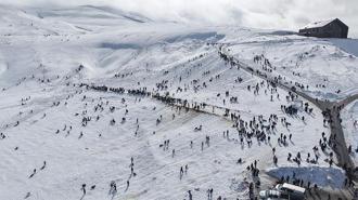 Konya Ovası'nda kayak keyfi