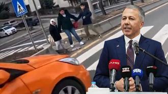 Bakan Yerlikaya: Ankara'da yaya geçidindeki anne ve çocuklarına yol vermeyen 2 taksi şoförü yakalandı