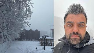 Ardahan buz kesti; dışarı çıkanların kaş ve kirpikleri dondu