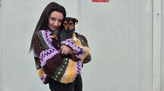 Köpeği 'Boncuk' ile çektiği videolarla tanınan Fatma, 'Beyaz'la Joker'e konuk oldu