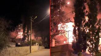 Adana'da ev yangını