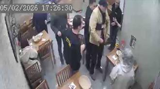 Komiser, nefes borusuna yiyecek kaçan kişiyi Heimlich manevrasıyla kurtardı