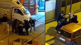 Akrabaların sokak ortasında kavgası kamerada; 2 yaralı