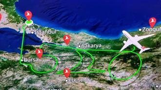 THY’nin TK-Aile adlı uçağı gökyüzüne 500’üncü logoyu çizdi