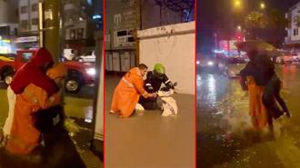 Osmaniye’de sağanak ve fırtına; ekipler mahsur kalanları sırtında taşıdı