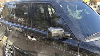 Tekirdağ’da toz taşınımı; araçlar çamurla kaplandı