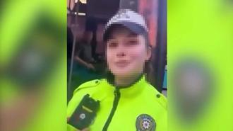 İşlem yapan kadın polisleri videoya çeken otobüs şoförü gözaltında