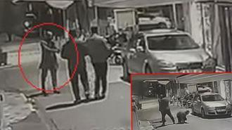 Bursa'da 1 kişinin yaralandığı silahlı kavga kamerada