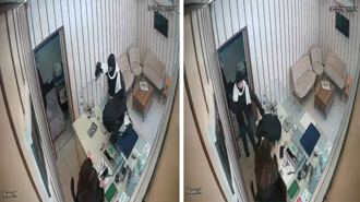 Dükkanına girdiği kuyumcunun çığlıkla panik butonuna bastığını görüp kaçtı