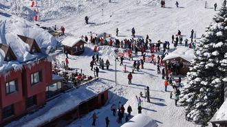 Uludağ'da hafta sonu yoğunluğu