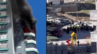 Yangın sırasında taşkınlık yapanları polis havaya ateş açarak dağıttı