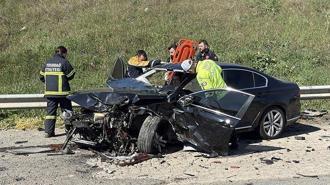 Tekirdağ'da zincirleme kaza; 5 yaralı