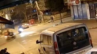 Kartal'da 2 motosikletin çarpıştığı kaza kamerada