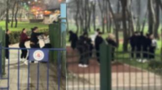 Kağıthane'de lise öğrencilerinin tekmeli yumruklu kavgası: Seni mermi manyağı yapacağım