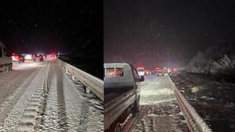Kastamonu’da yoğun kar yağışı ulaşımı olumsuz etkiledi