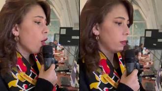 Zecorner Kayserispor-Trabzonspor maçında kadın taraftar anons yaptı