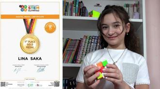 10 yaşındaki Lina, matematikte dünya birincisi oldu