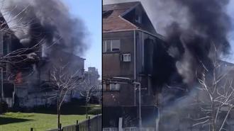 Bayrampaşa'da tekstil atölyesinin deposundaki yangın söndürüldü